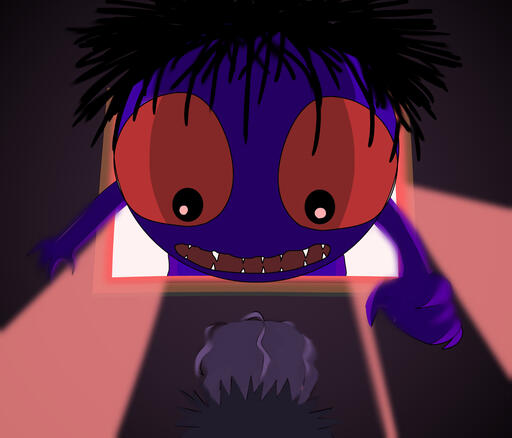 Gary in the Doll Room fanart from Ib, inspired by Mike Inel