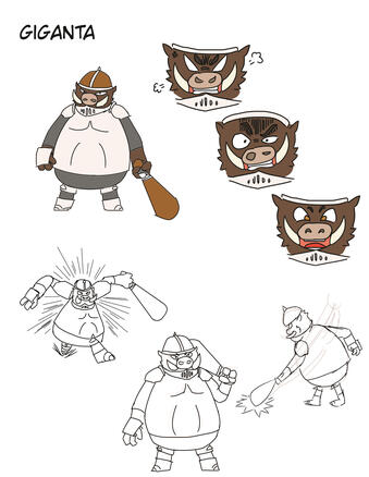 Giganta - Menacing Villain Concept Design